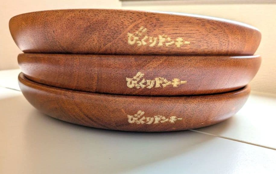 びっくりドンキー木製プレート 5枚セット（直径27cm）