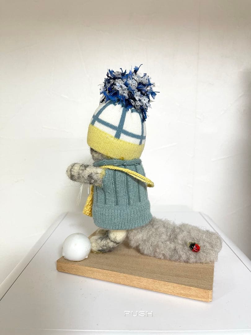 羊毛フェルトお買い物猫ちゃん