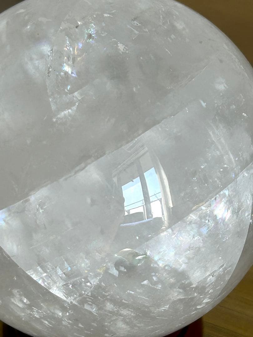 ✨キラキラ✨ホワイトカルサイト　スフィア 69mm 丸玉