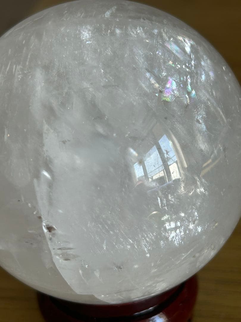 ✨キラキラ✨ホワイトカルサイト　スフィア 69mm 丸玉