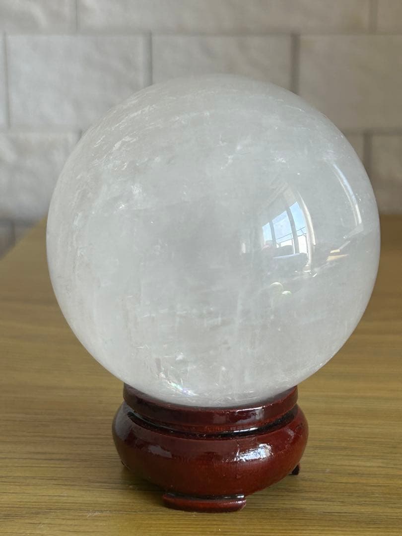 ✨キラキラ✨ホワイトカルサイト　スフィア 69mm 丸玉