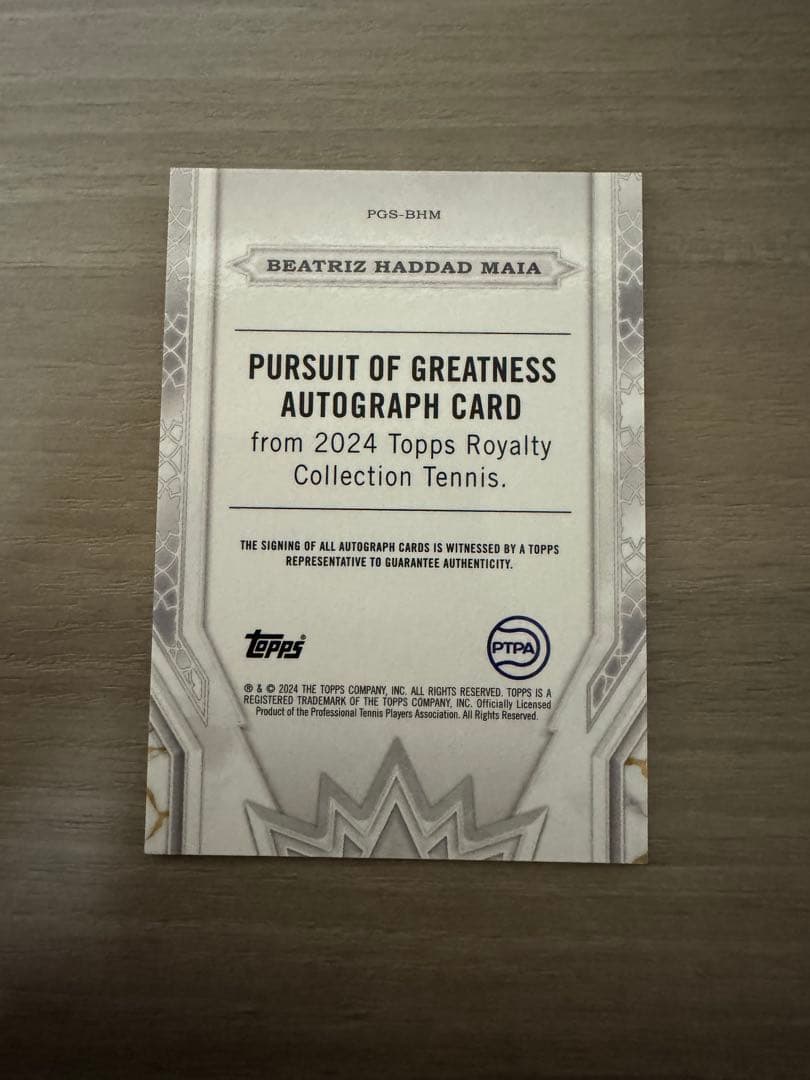その他 Topps ty Tennis Beatriz Haddad Maia