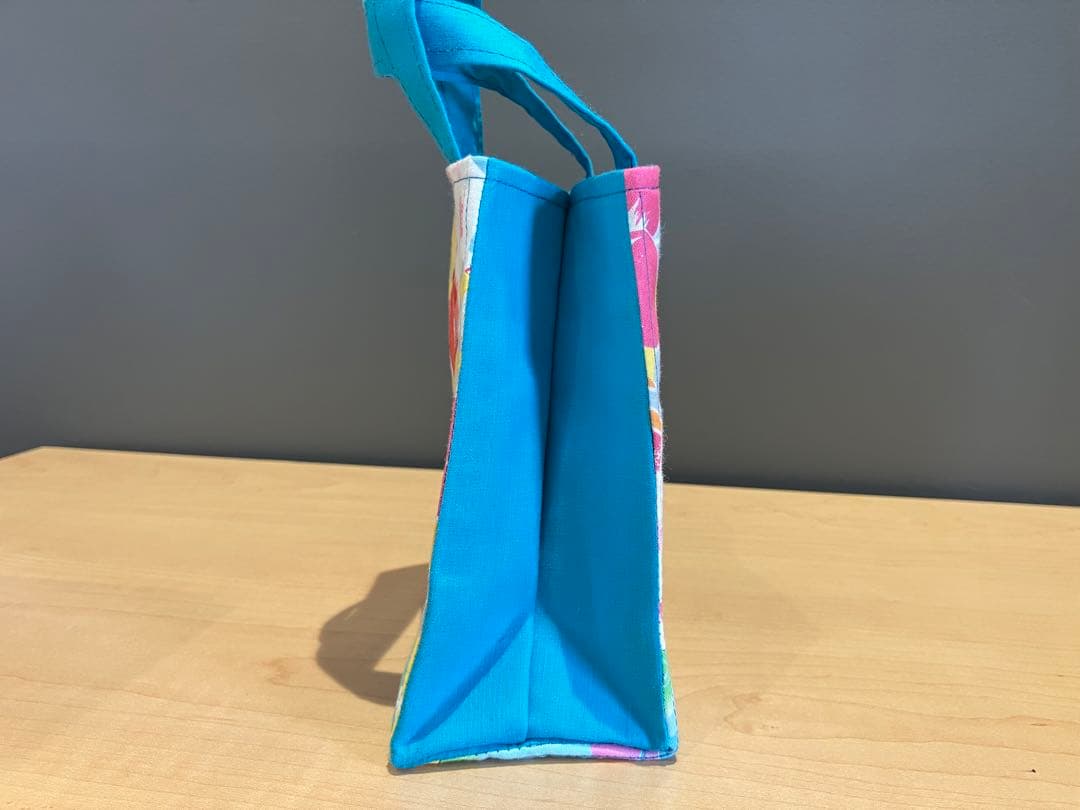 ハワイアンプリント六角形親子トートバッグセット