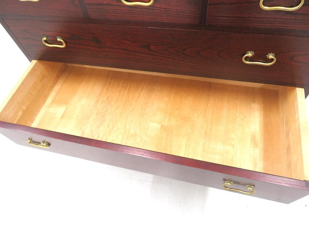展示品　伝統的工芸品　加茂桐箪笥　タンス　桐たんす　整理箪笥　和モダン