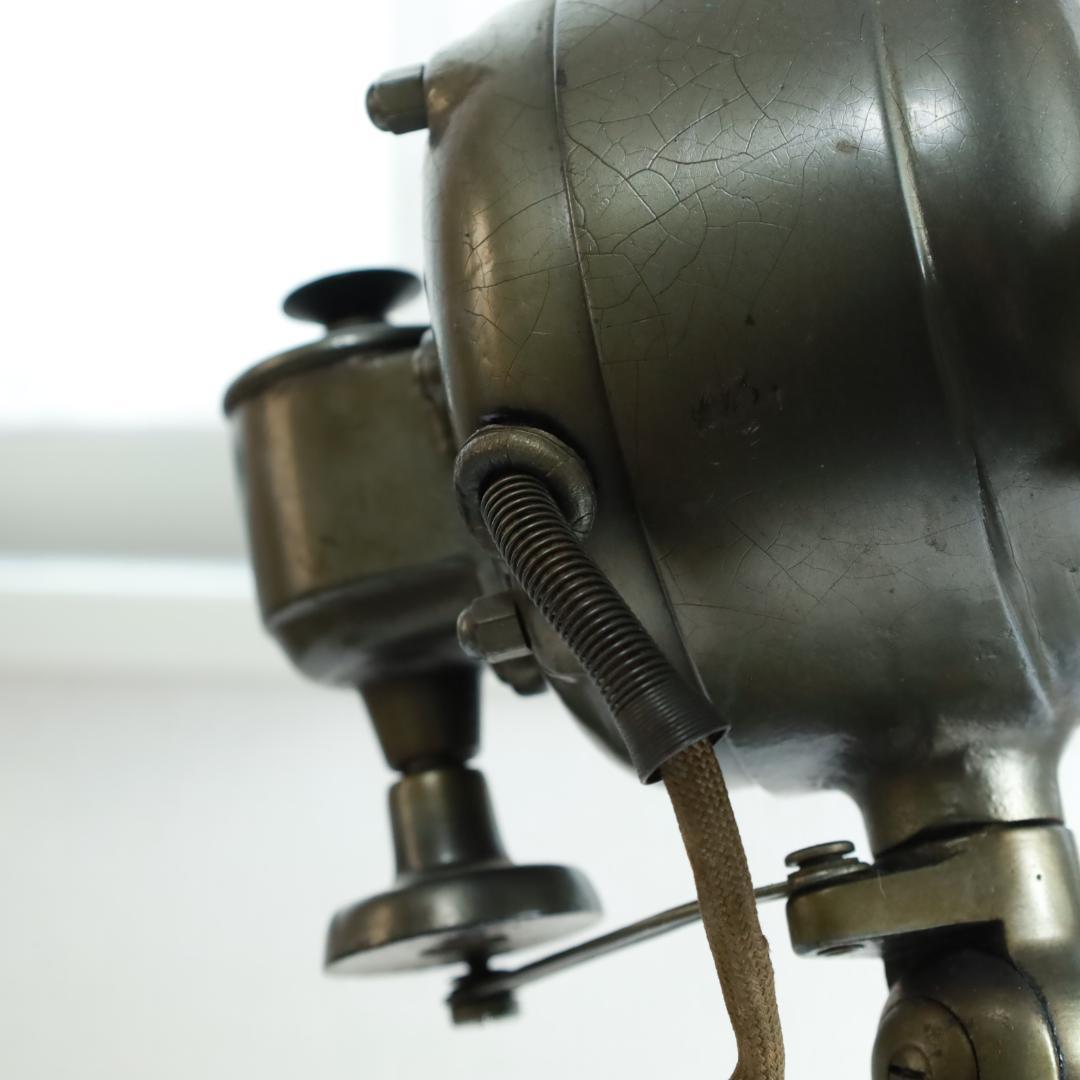 (h) ジャンク　フルメタル扇風機　芝浦製作所 鉄製 ４枚羽　大正・昭和