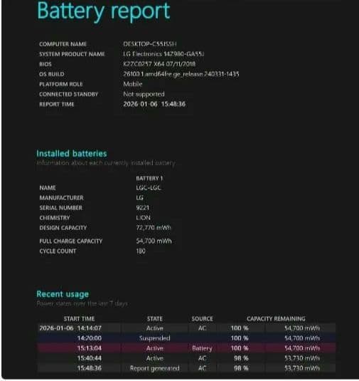 LG gram 14Z980-GA55J メモリー:16GB 重量:約995g
