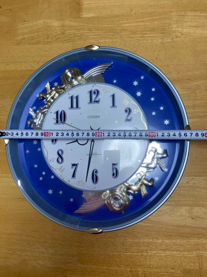 CITIZEN 電波掛け時計 メロディ6曲 揺れる飾り 38cm