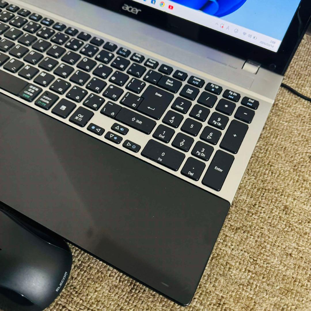 S324 ACERノートパソコンi7メモリ8G高速Windows11オフィス付き
