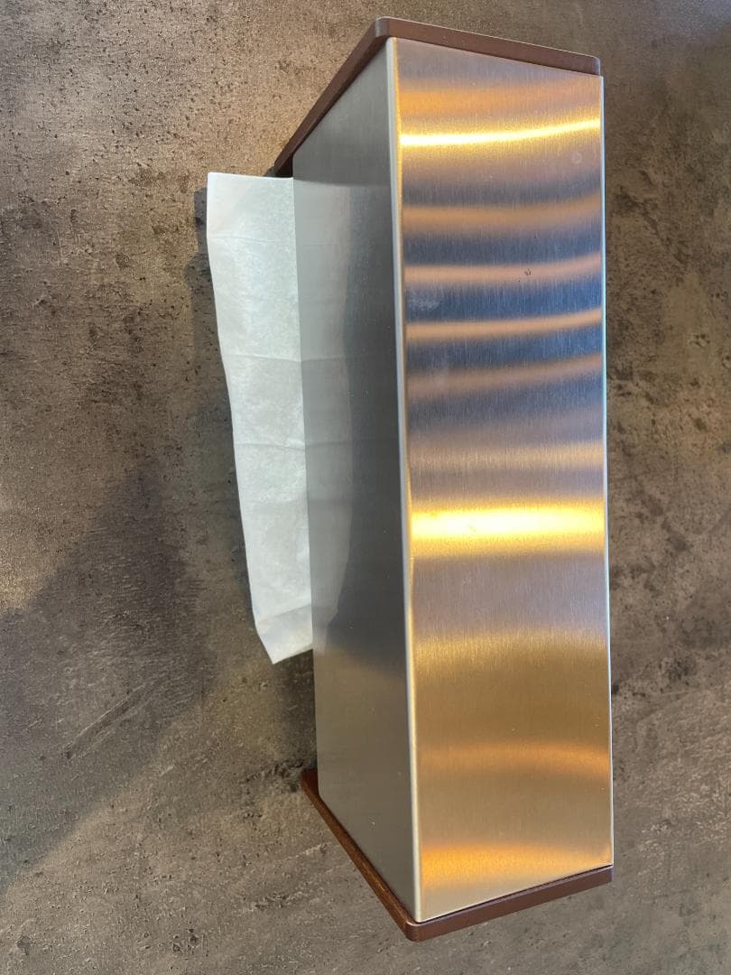 ヤマサキデザインワークス　ティッシュボックス　拭き漆　朱