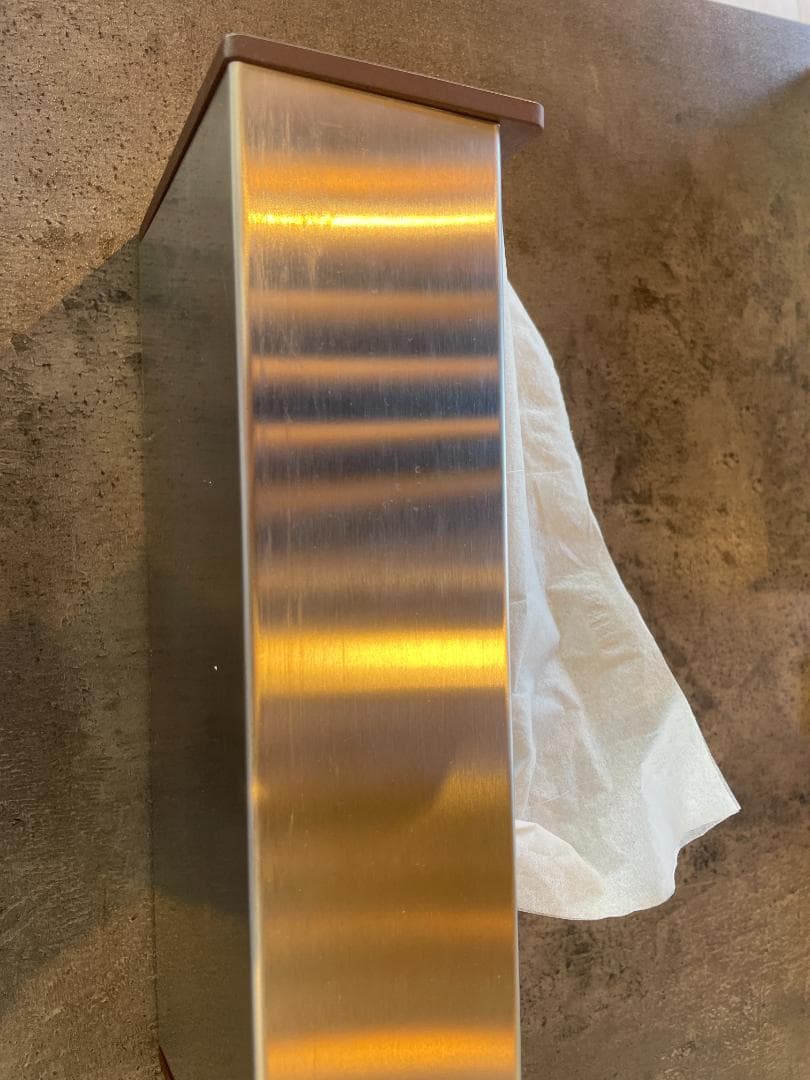 ヤマサキデザインワークス　ティッシュボックス　拭き漆　朱