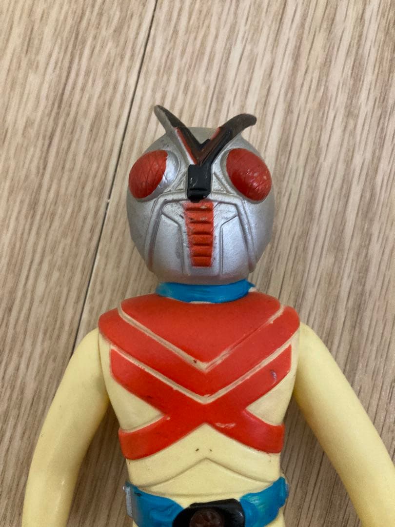 仮面ライダー風 ソフビ 無版権 当時物 パチ レトロ ジャンク