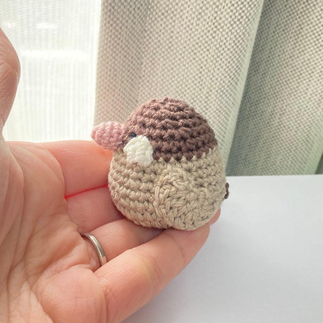 jun♪様　あみぐるみ　桜文鳥　シルバー文鳥　シナモン文鳥　ハシビロコウ