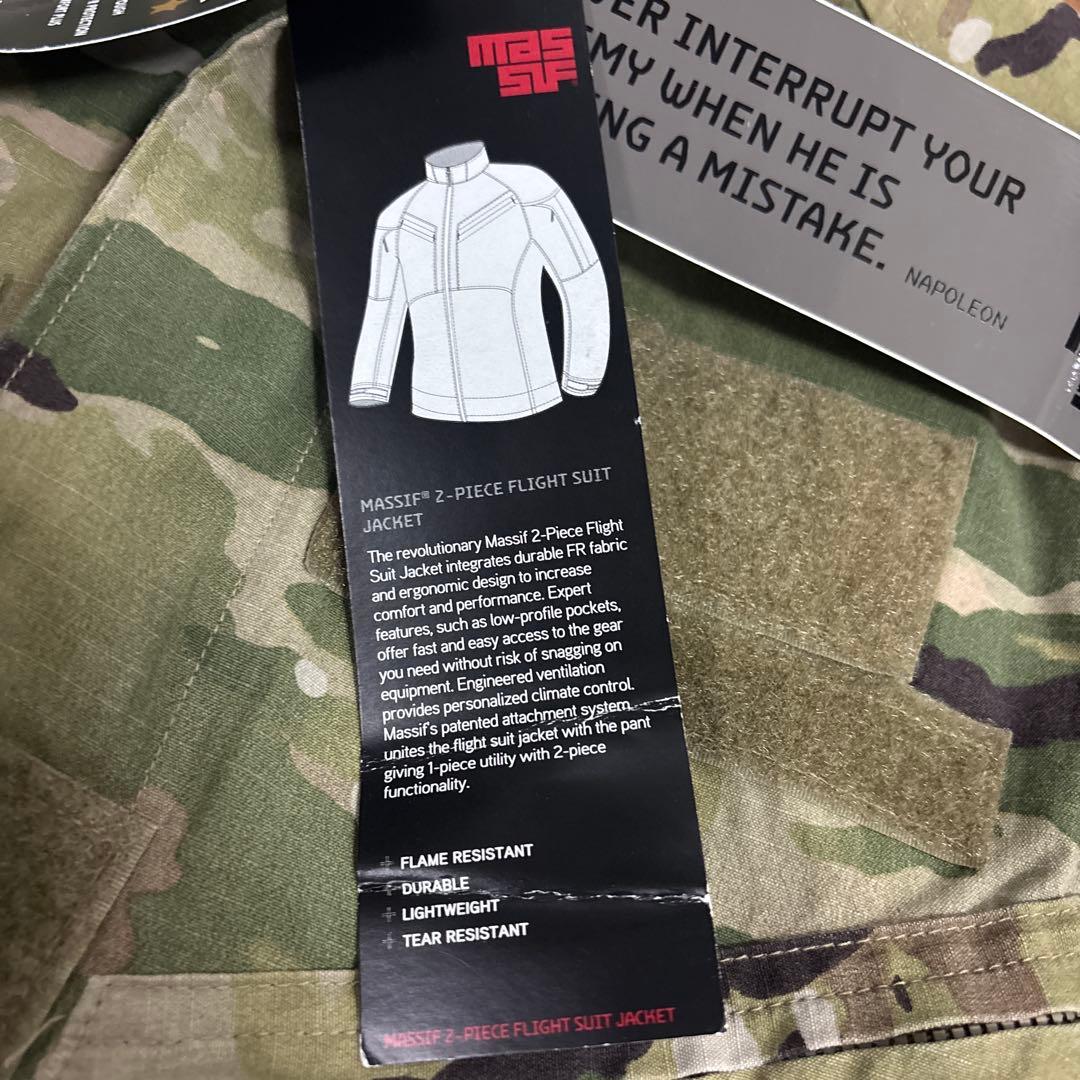未使用品　米軍実物　MASSIF 2−PIECE FLIGHT SUIT JKT