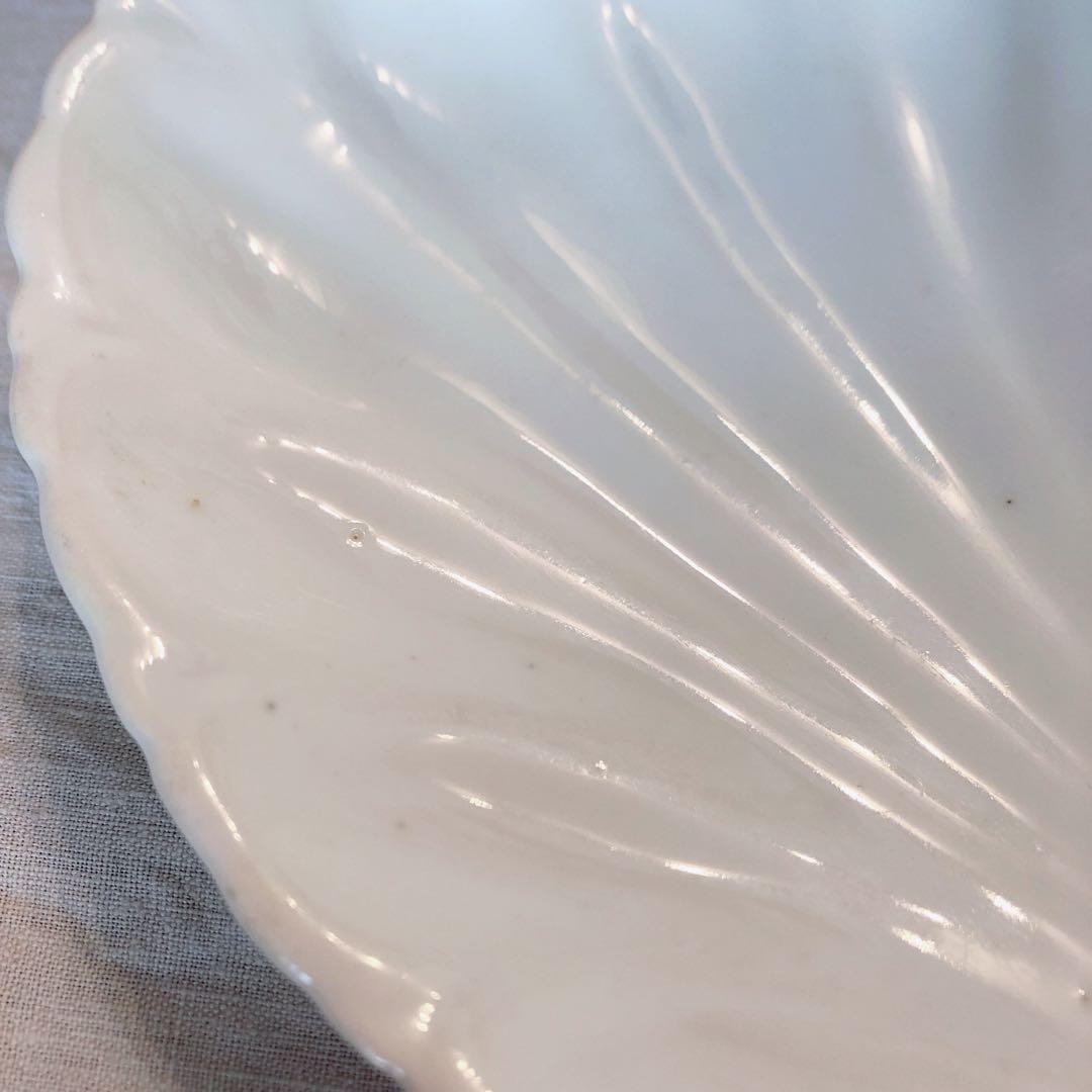 フランス　サルグミンヌ シェル型ラヴィエ オーバル皿　フランスアンティーク食器