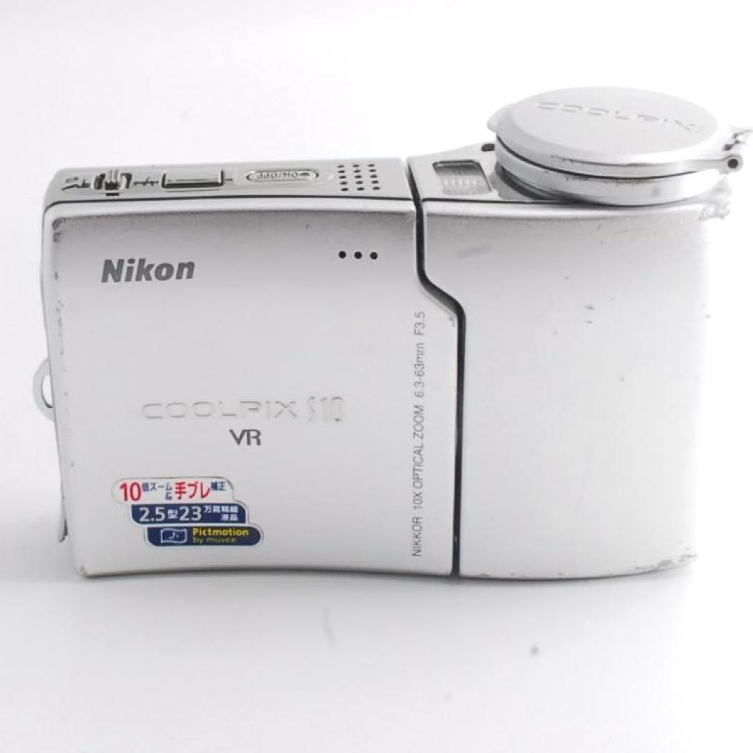スマホ転送セット✨Nikon COOLPIX S10 ✨スイバル式コンデジ