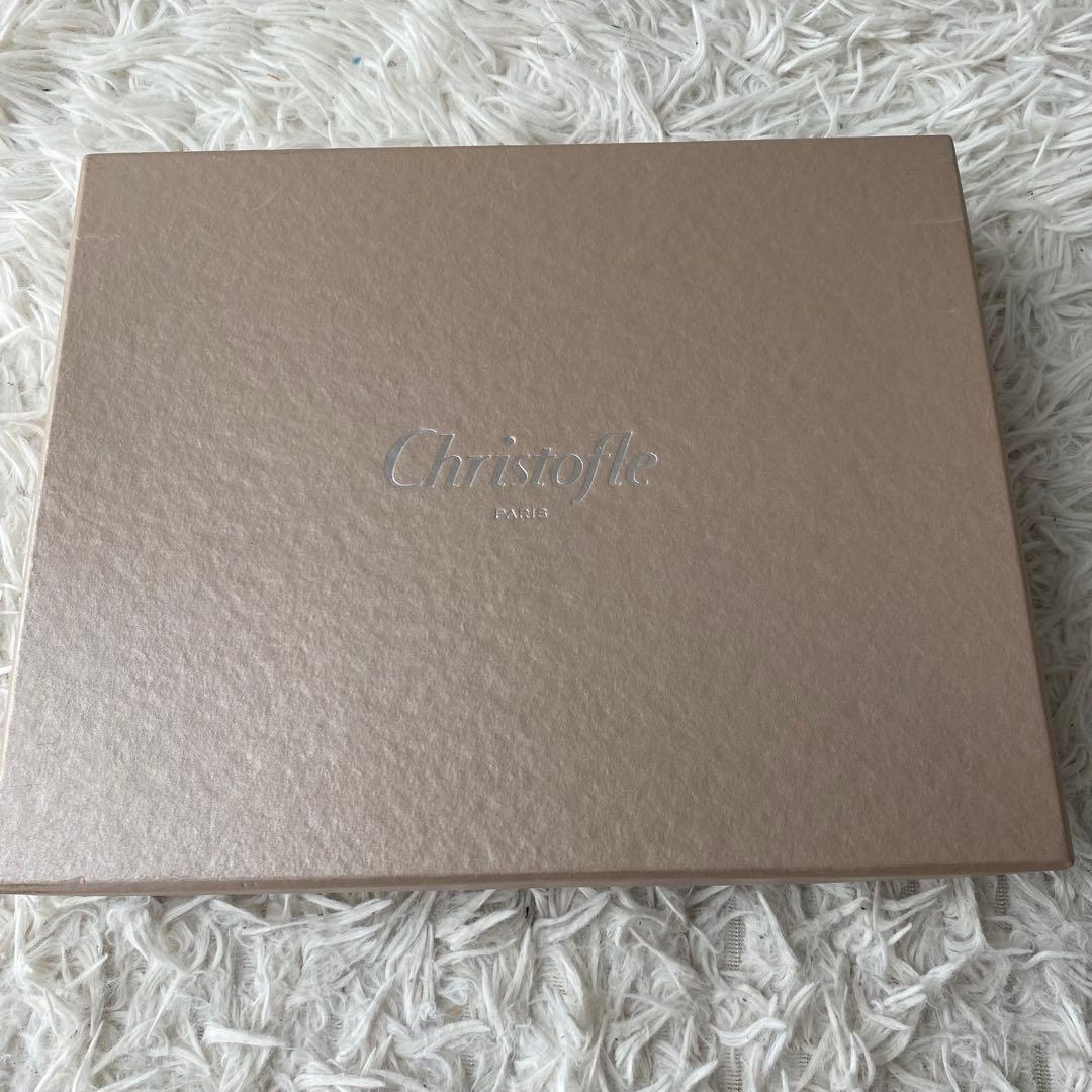 クリストフル　シルバー製　スクエア　プレート　名前入り