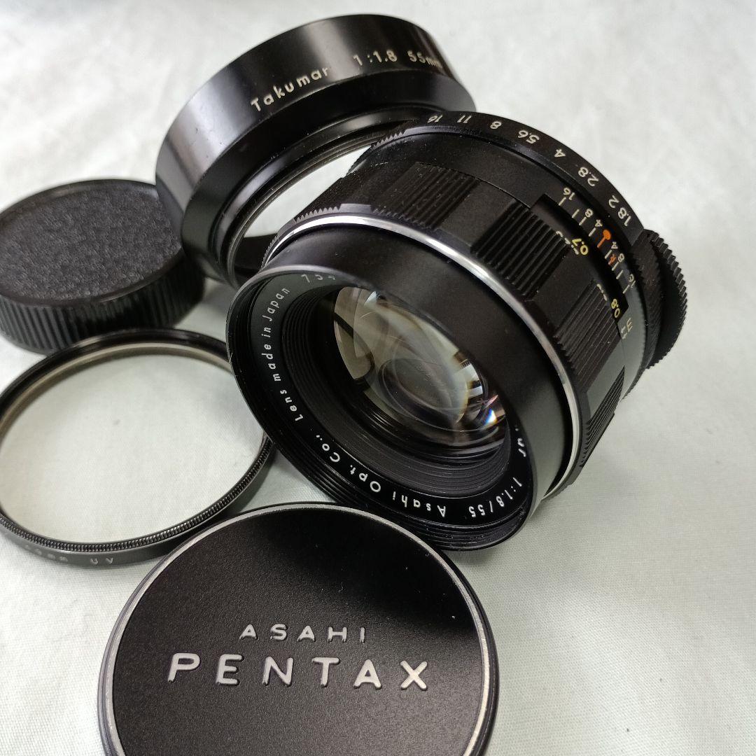 実写済 初期型 Super -Takumar 1:1.8/55 完動美品