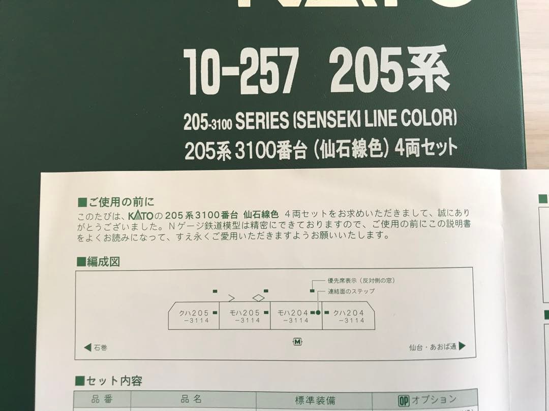 KATO 205-3100 仙石線 4両セット