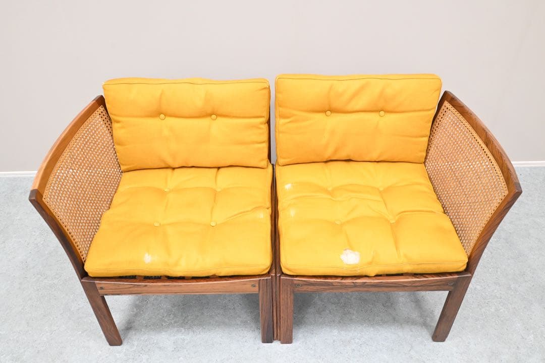 【希少品】C.F.C Silkeborg社製 プレクサスチェア 籐張ローズウッド