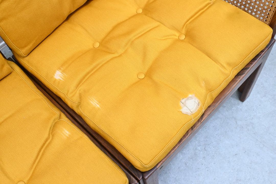 【希少品】C.F.C Silkeborg社製 プレクサスチェア 籐張ローズウッド