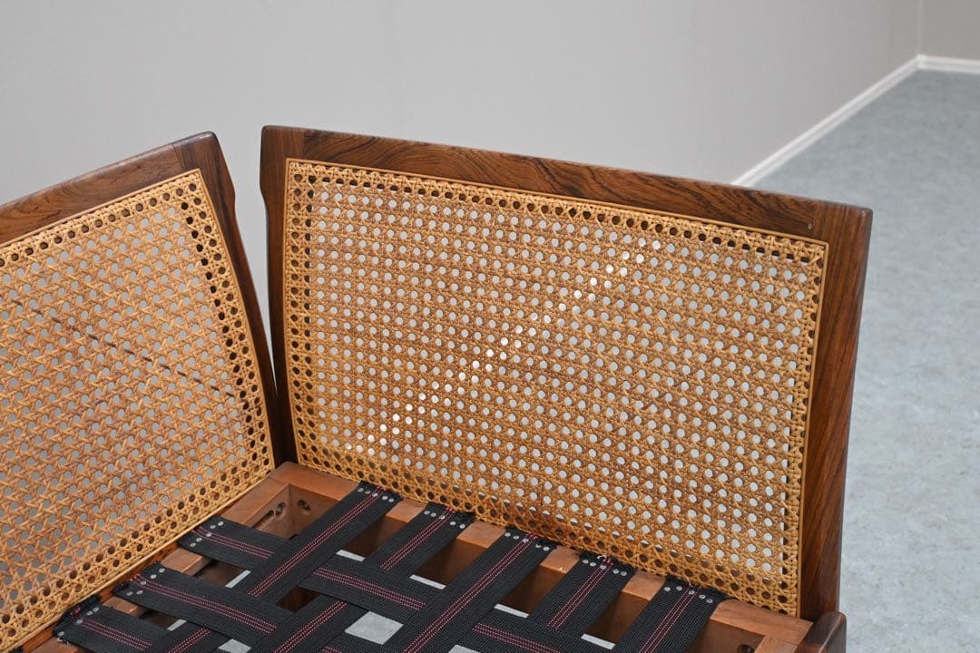 【希少品】C.F.C Silkeborg社製 プレクサスチェア 籐張ローズウッド