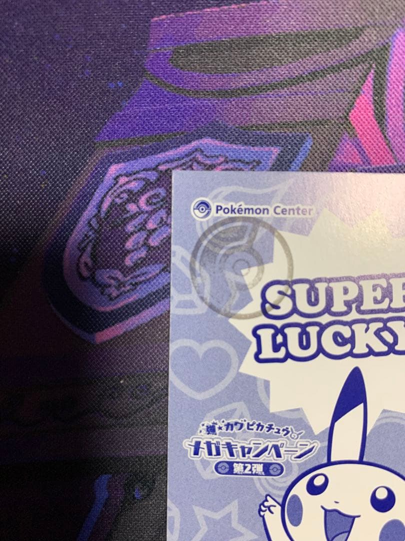 ピカチュウ名刺　ポンチョを着たピカチュウ　メガレックウザ　カード