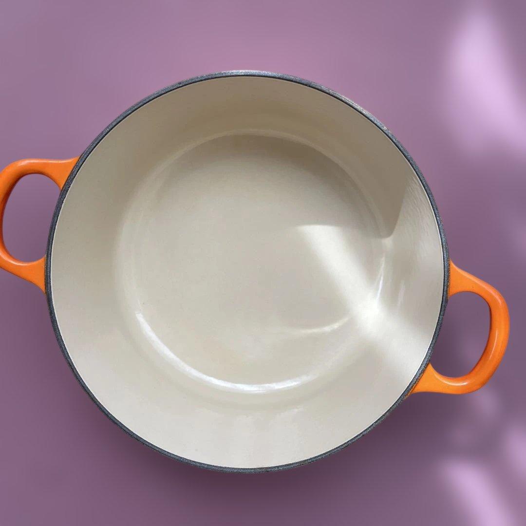 LE CREUSET オレンジ 両手鍋 22cm