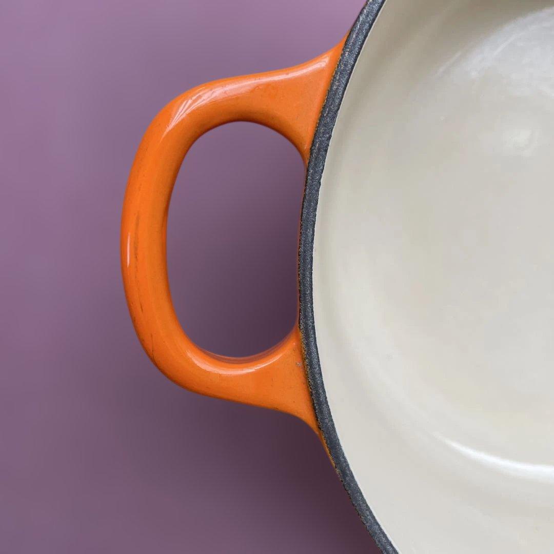 LE CREUSET オレンジ 両手鍋 22cm