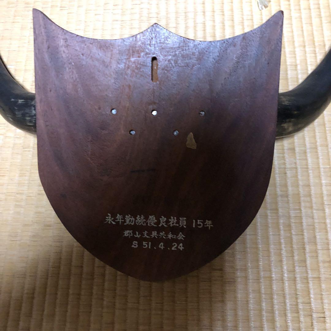 水牛飾り物、手彫り木彫