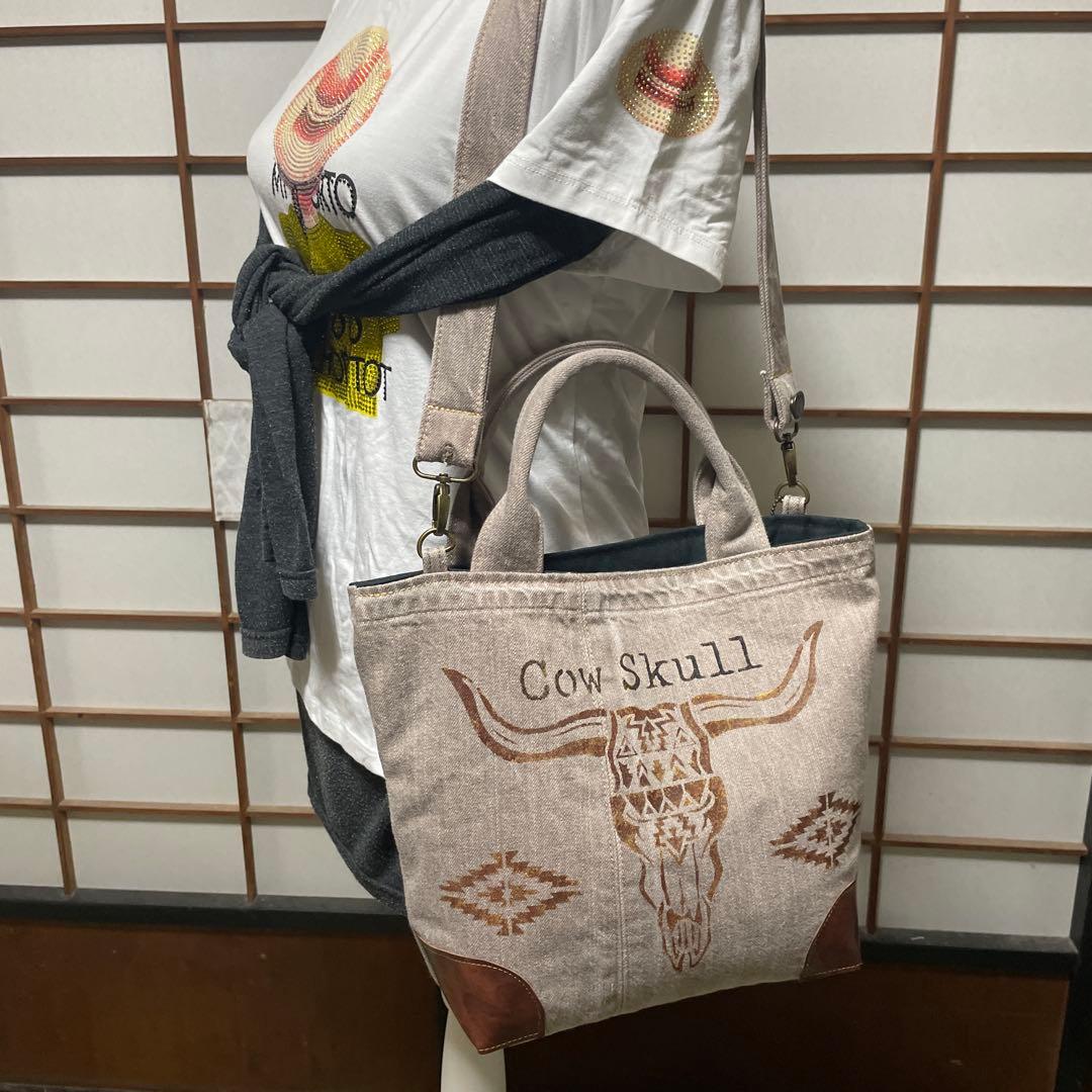 No.440 デニムリメイクバッグ　ヴィンテージ風　男前　ショルダーバッグ