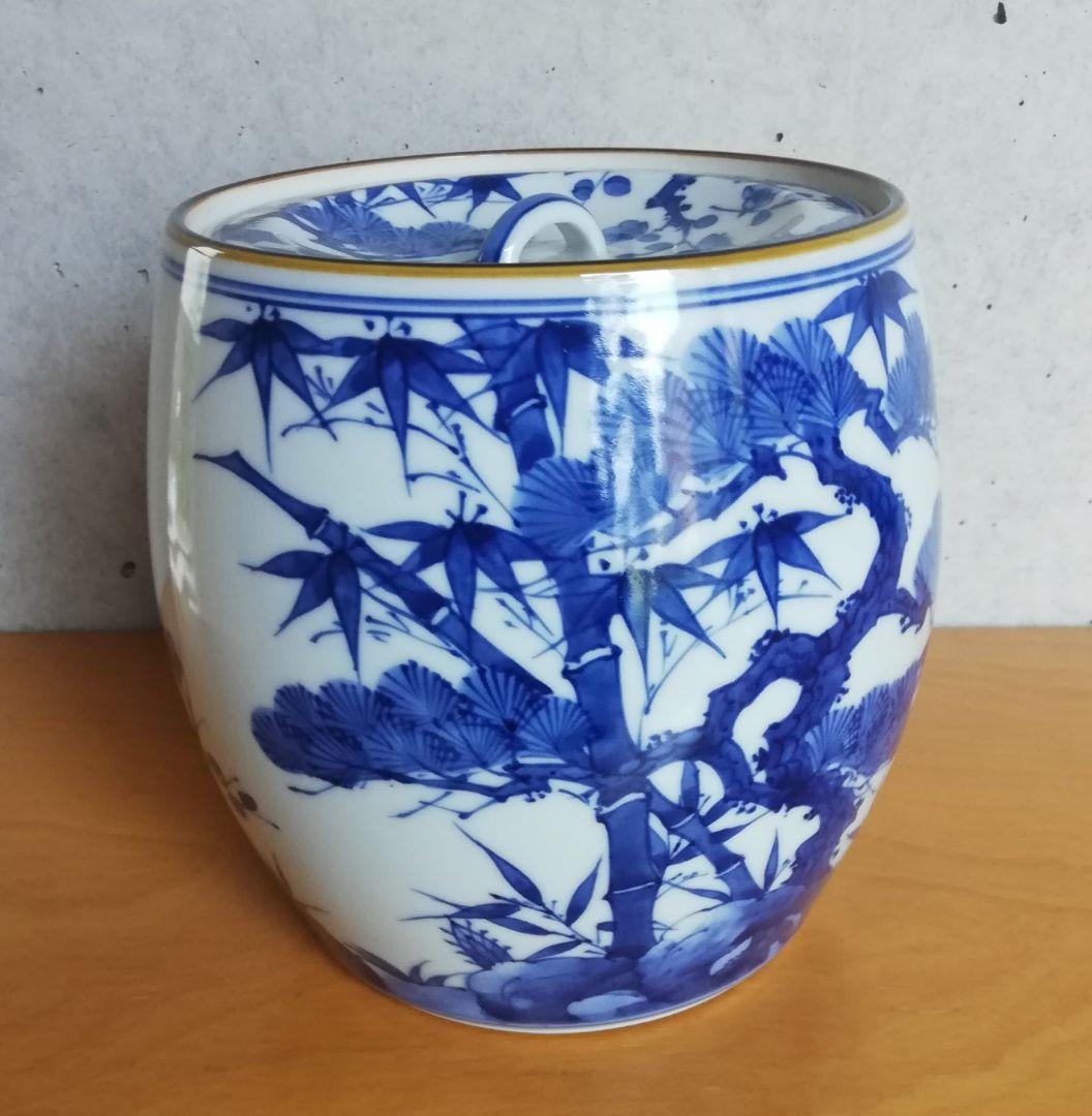 茶道具 水指 松竹梅紋 桃山窯 NO310