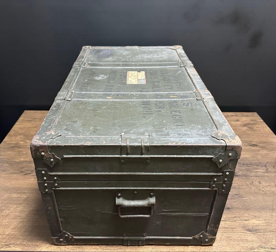ビンテージ　米軍 US ARMY 希少 フットロッカ－ トランクBOX