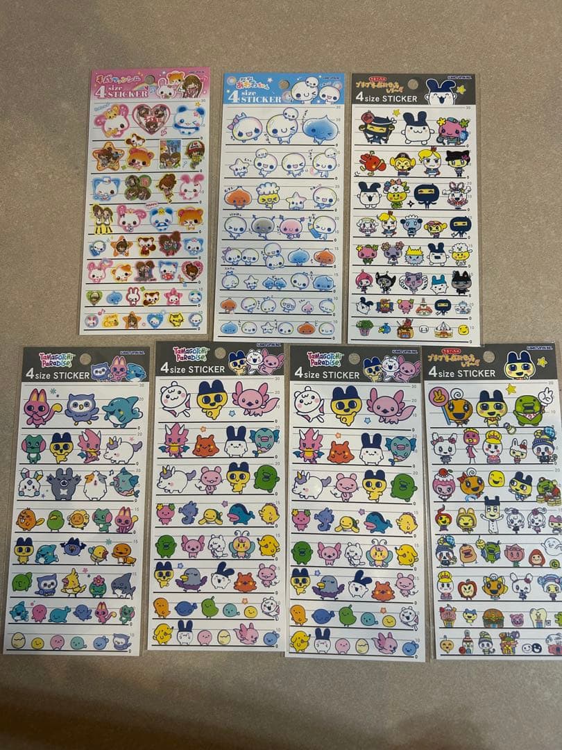 たまごっち、パワパフなど　シールまとめ売り13点