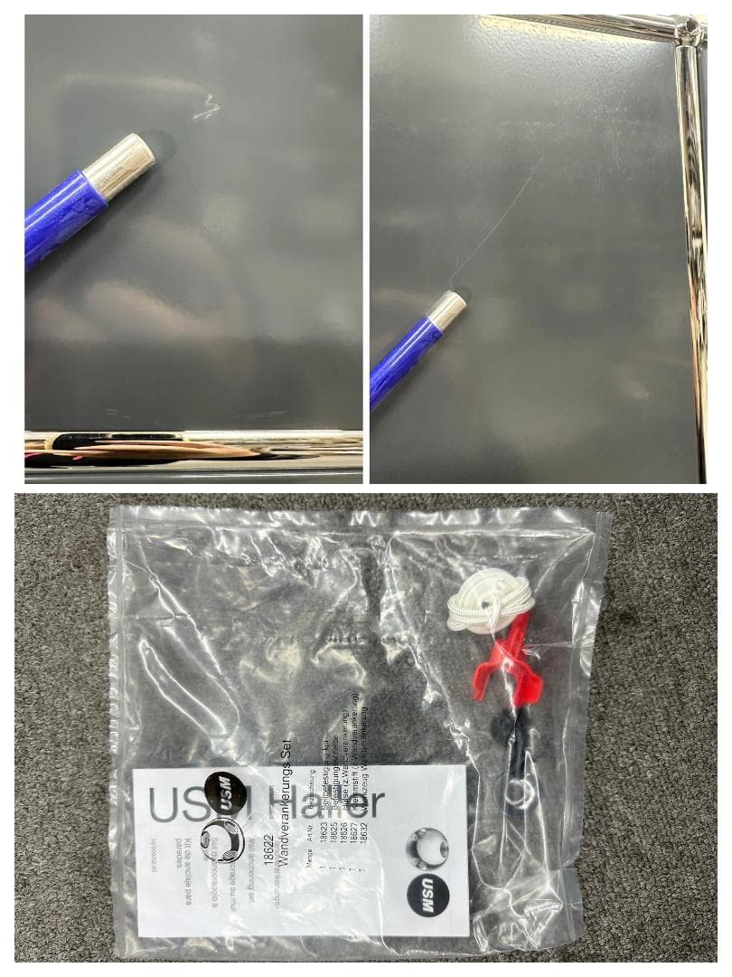 ■USMハラーシステム■2列5段　オープンシェルフ　幅152cm　アントラサイト