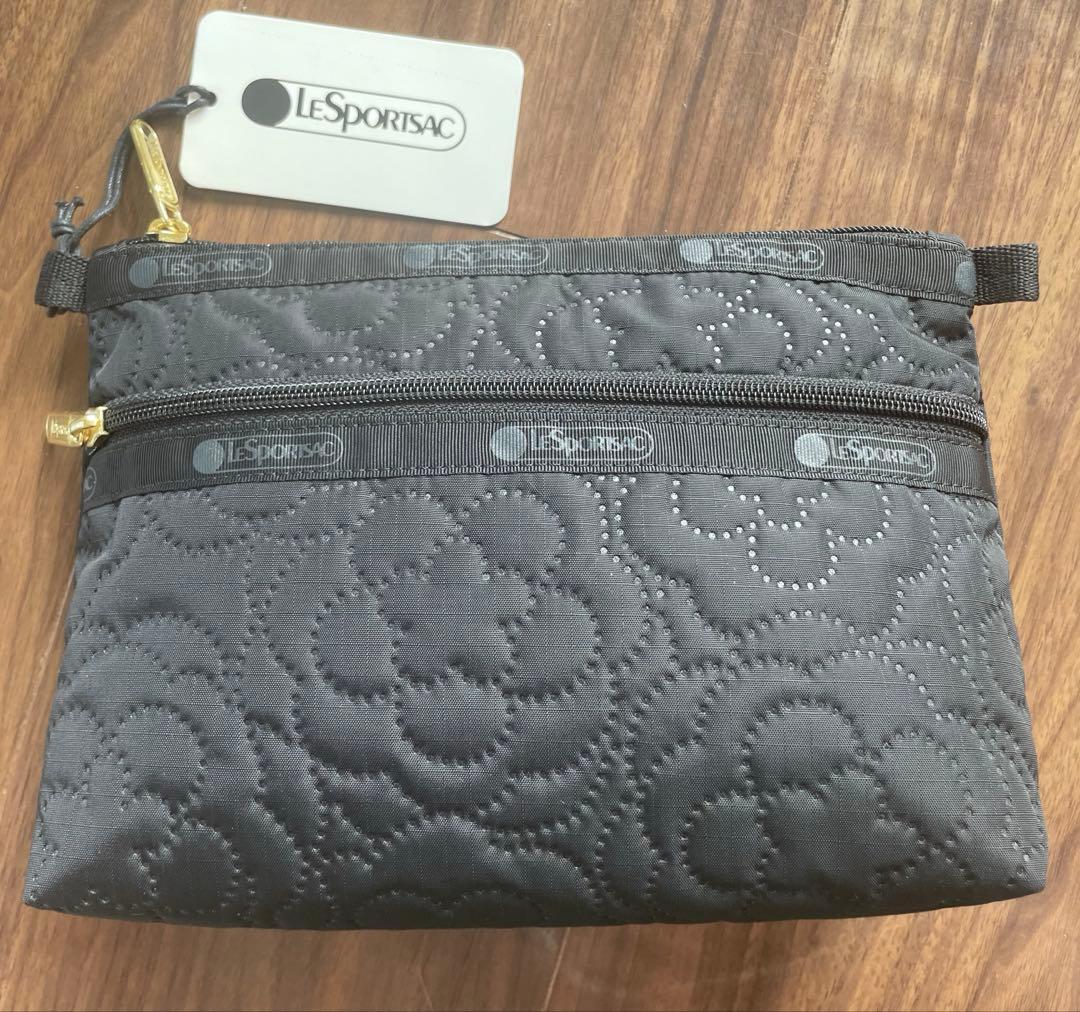 セール！タグ付きLeSportsac 薔薇柄キルトポーチクリスマスプレゼント
