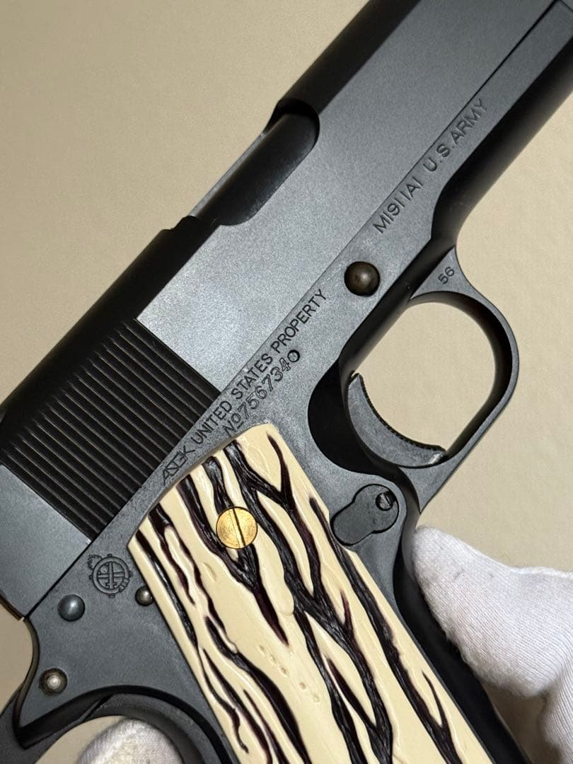MGC コルト M1911A1 HW ガバメント 象牙風グリップ ガスガン