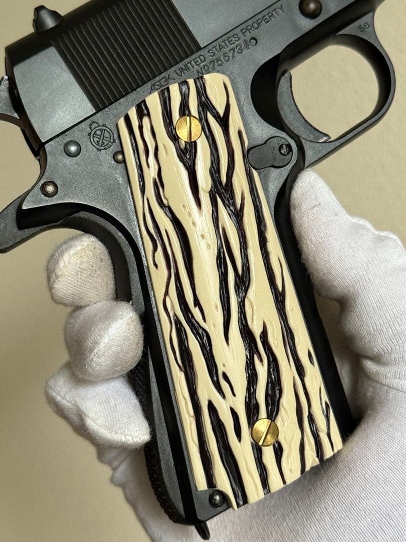 MGC コルト M1911A1 HW ガバメント 象牙風グリップ ガスガン