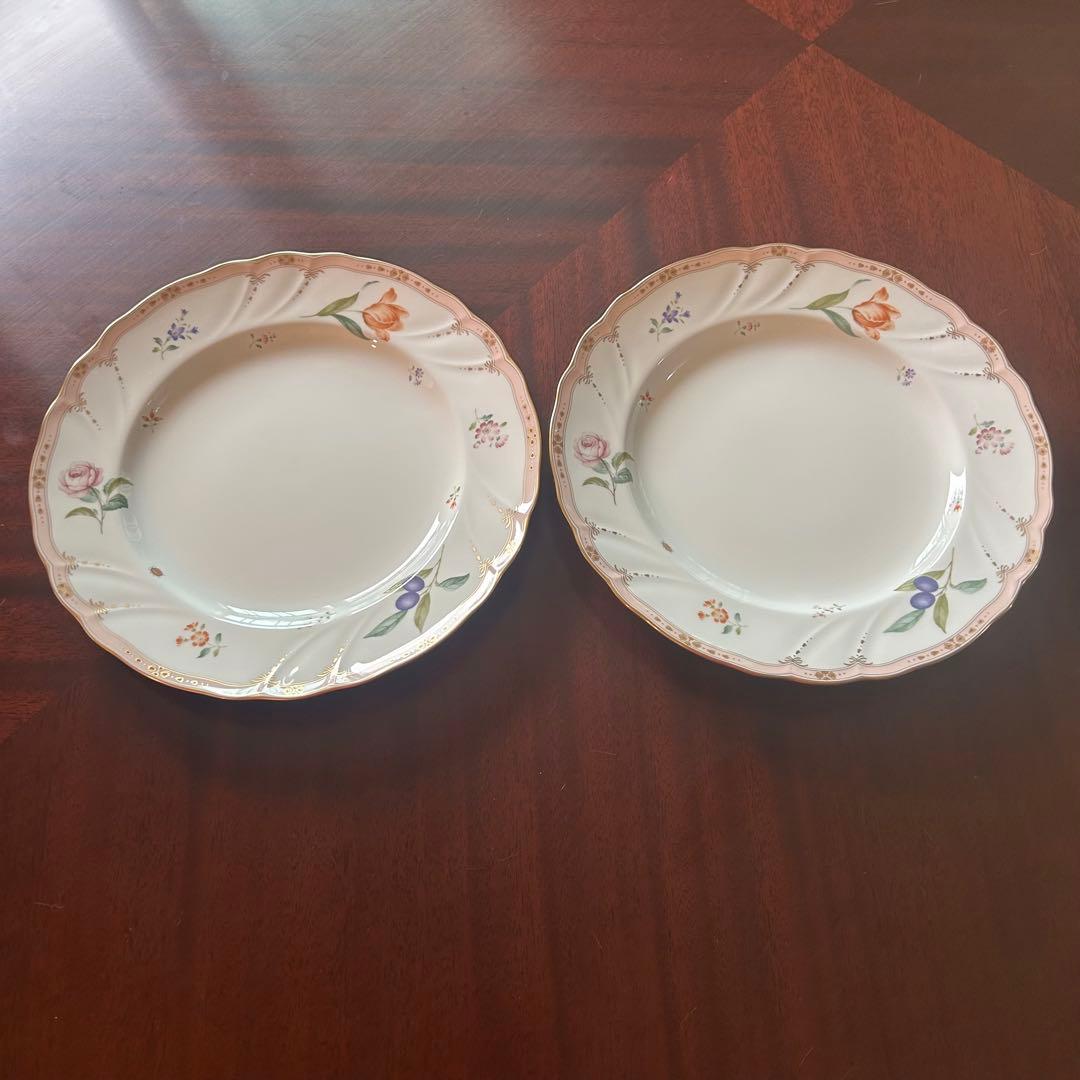 希少！ノリタケ ダイヤモンドコレクション メゾンフルール ディナープレート2枚