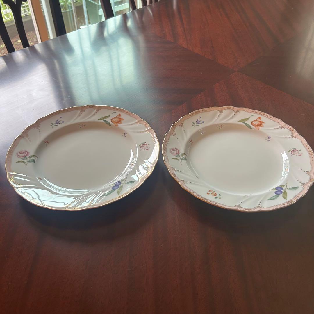 希少！ノリタケ ダイヤモンドコレクション メゾンフルール ディナープレート2枚