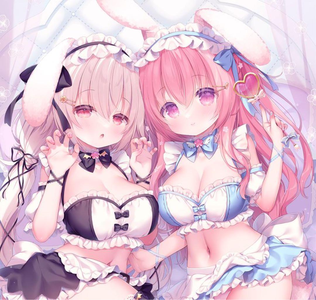 【新品】うさ城まにଘ♡ଓ* ルームウェアバニーちゃん・:* B2タペストリー