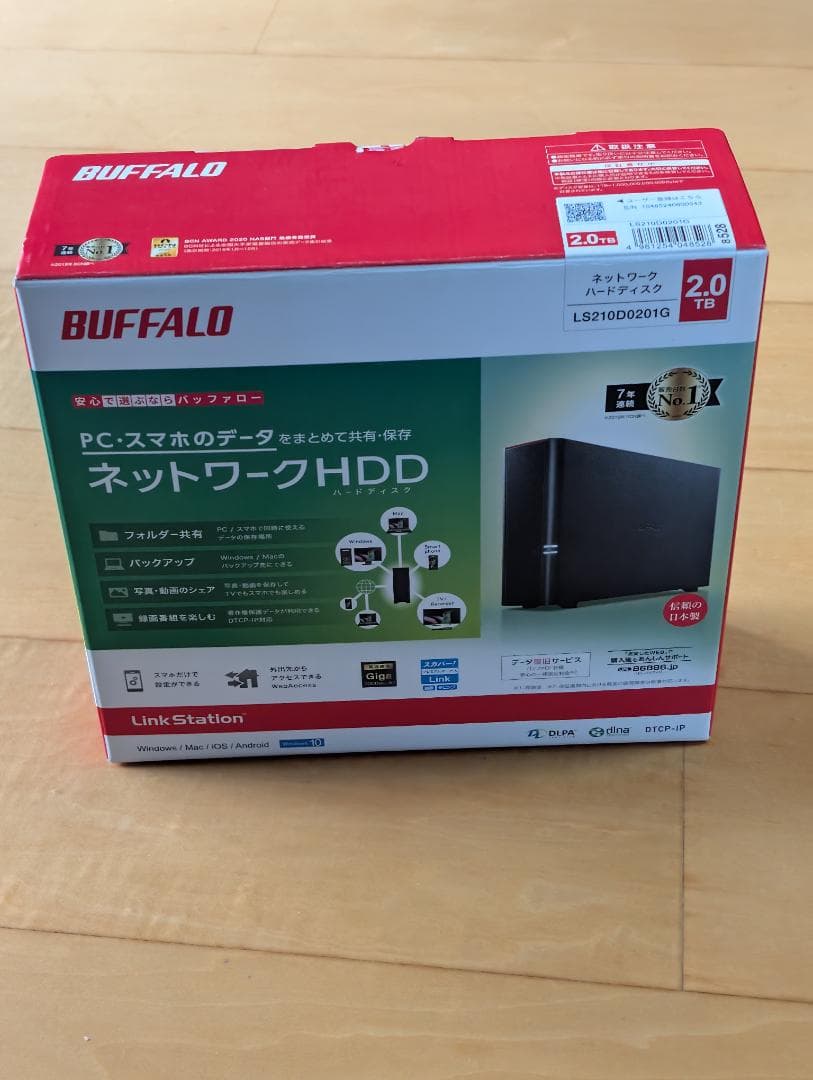 BUFFALO LinkStation NAS LS210D本体