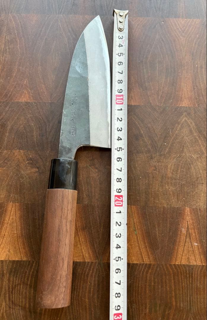 土佐打刃物　宗石　黒打　出刃　150mm 包丁　5寸　青紙　両刃　釣り