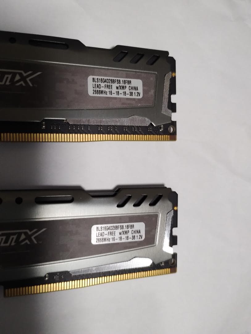 DDR4　32GB(16*2)　マイクロン　Ballistix