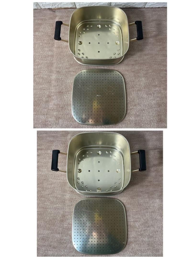 ツルマル印 アルミセイロ 3段 蒸し器 26cm 昭和レトロ キッチン 調理器具