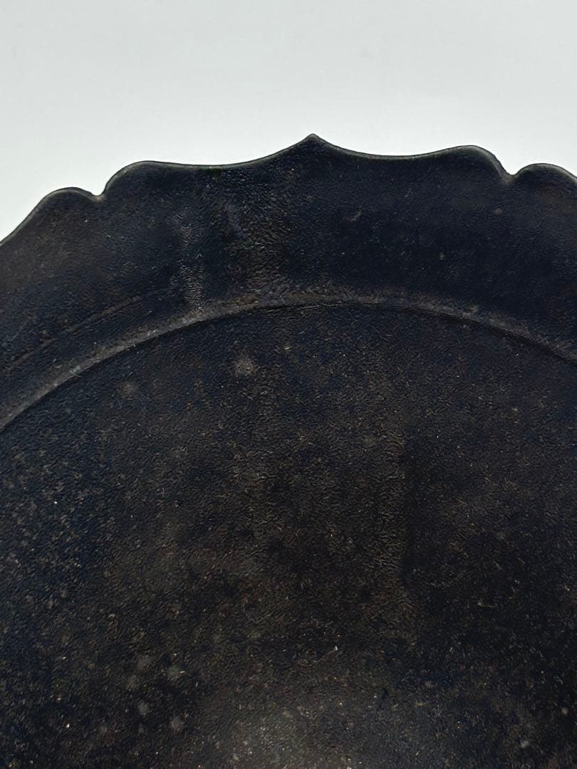 伊藤剛俊　黒陶　輪花鉢