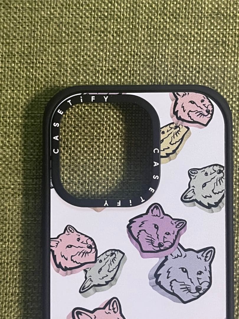 ケースティファイ メゾンキツネ コラボ iPhone15 Pro 用ケース