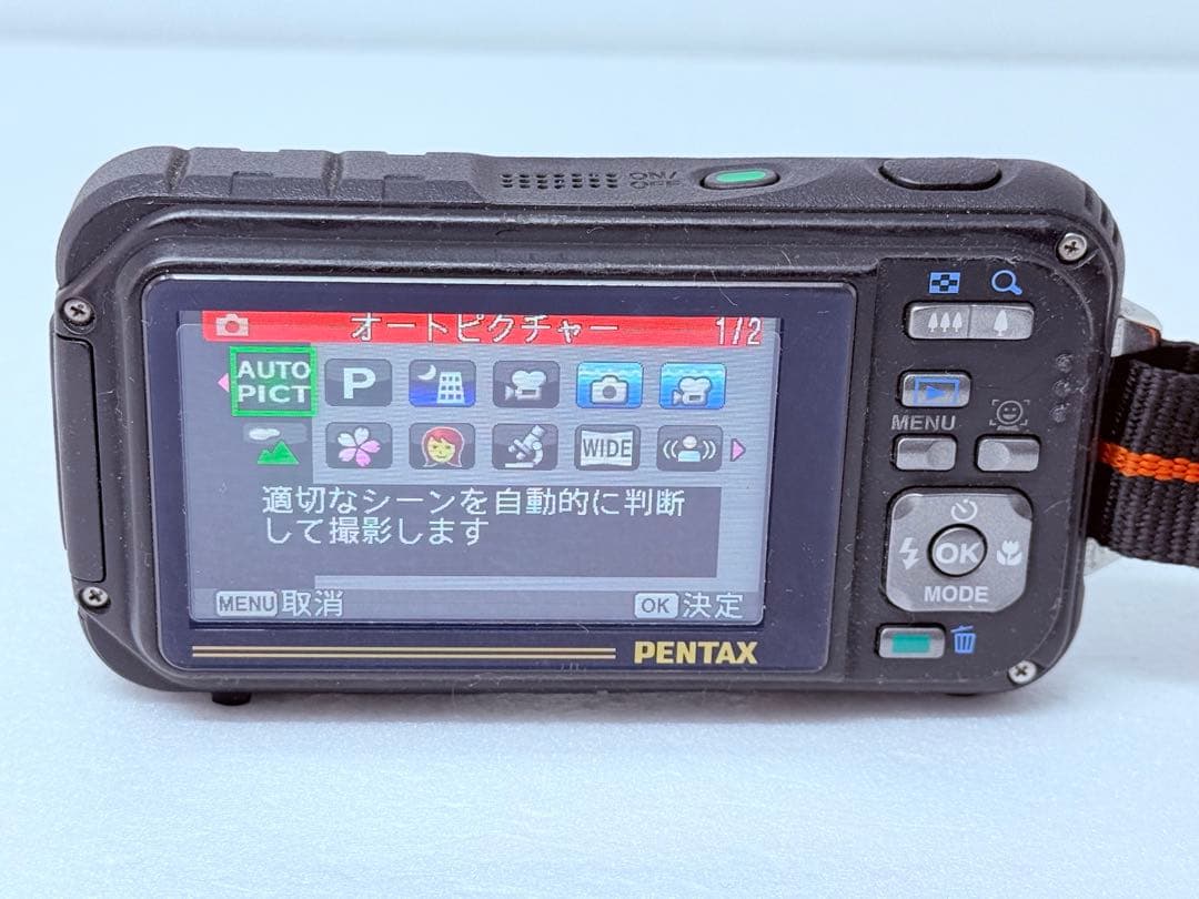 PENTAX Optio W90 動作確認済 防水コンデジ 耐衝撃 タフネス