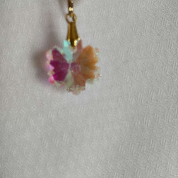 数限定　オーロラピアス　イヤリング可ネックレス可　雪結晶　桜スター星ハンドメイド