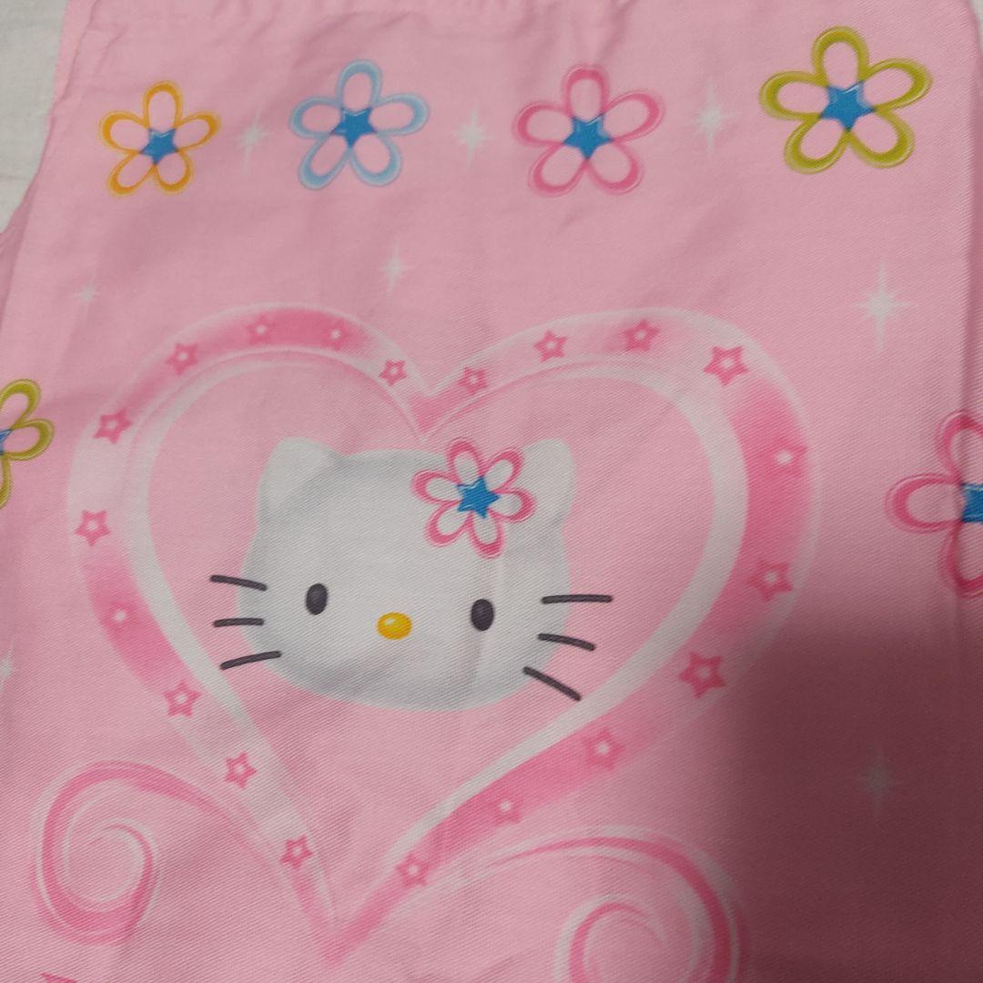 キティ エプロン レトロ ピンク