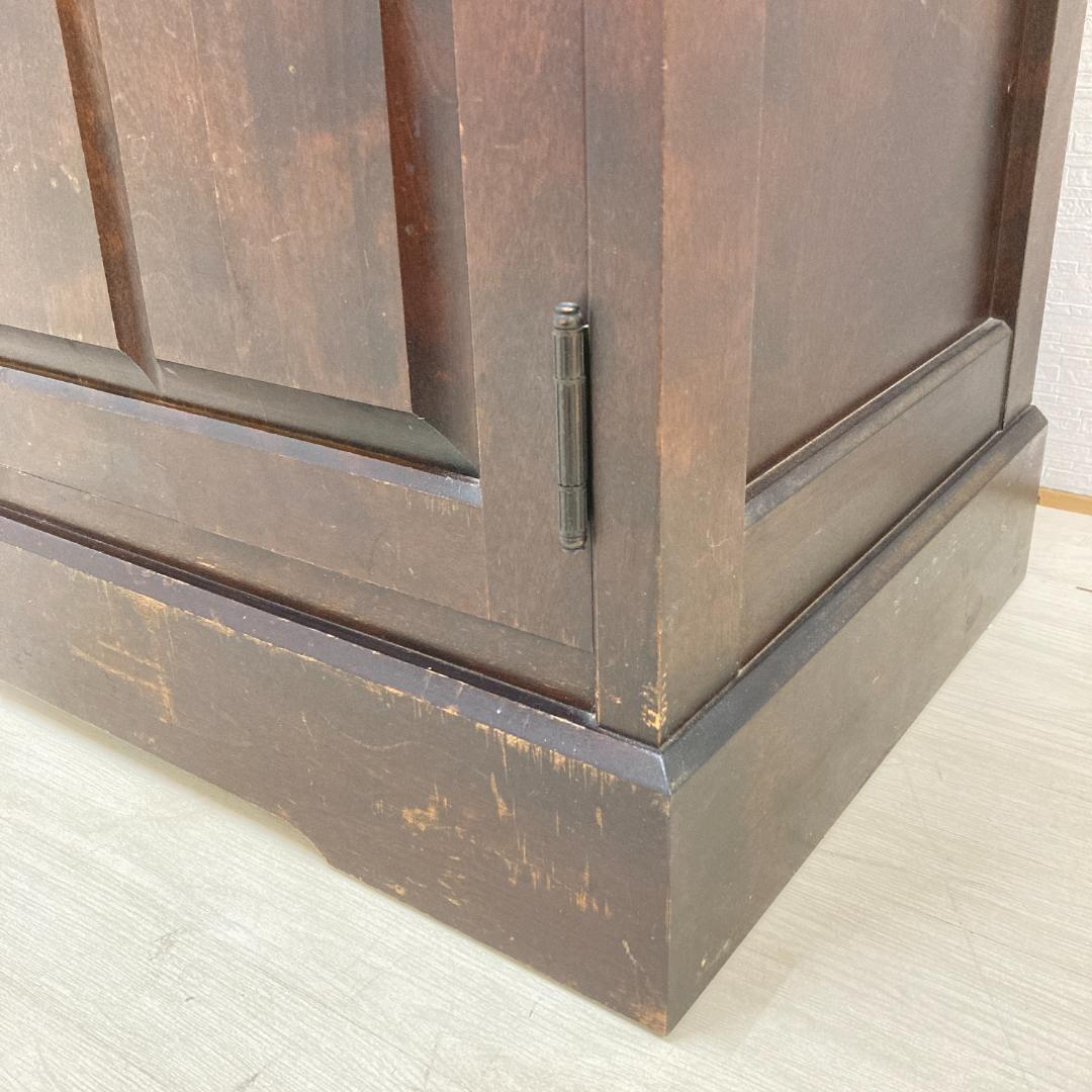 北海道民芸家具 食器棚 カップボード キッチンボード 無垢材 樺材 高さ170